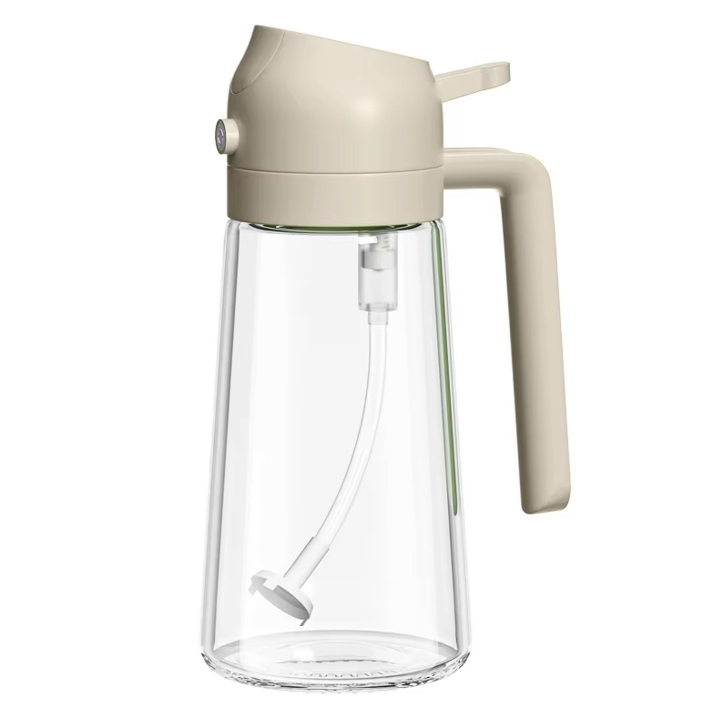 2-in-1 Smart Oil Dispenser — Spray & Pour Precision Bottle for Kitchen, BBQ & Air Fryers