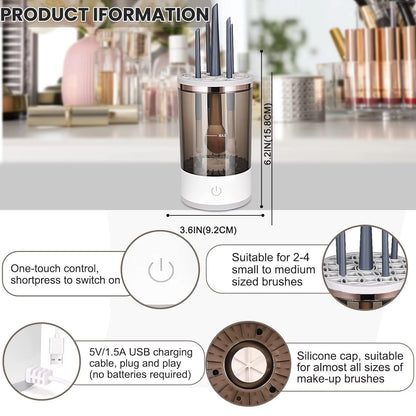 Premium Makeup Brush Cleaner — Spin Clean & Air Dry